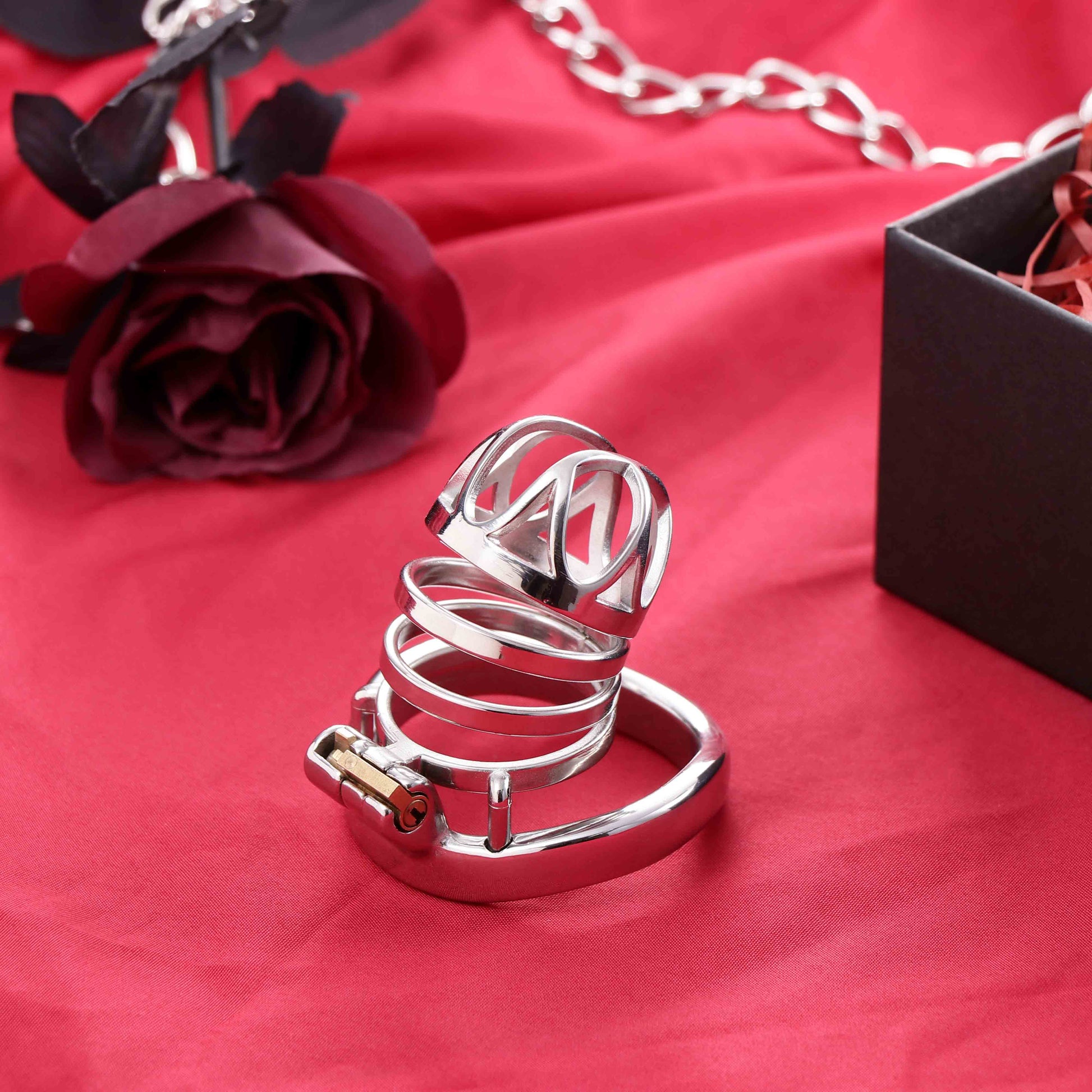 Male Top Split Open Chastity Cage, F3042 - FRRK