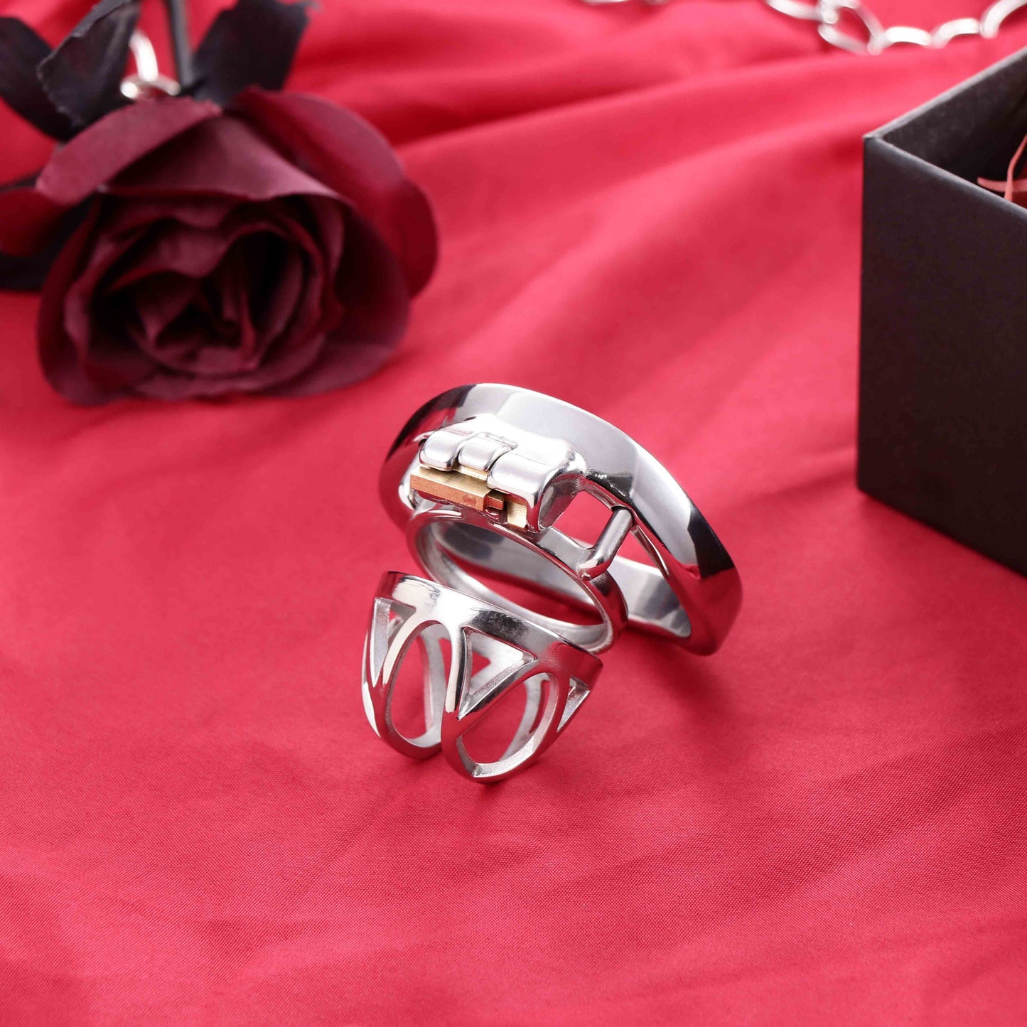 Male Top Split Open Chastity Cage, F3040 - FRRK