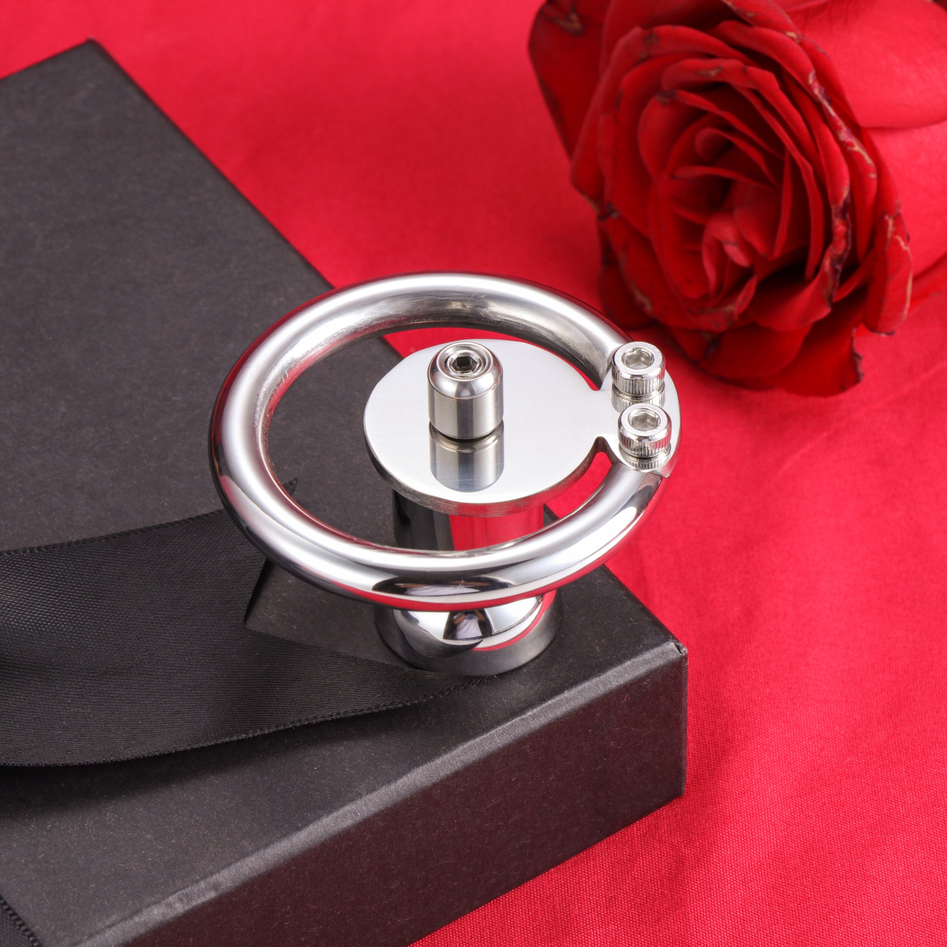 Large Flat Plate Inverted Chastity Cage With Pussy, F3405 - FRRK