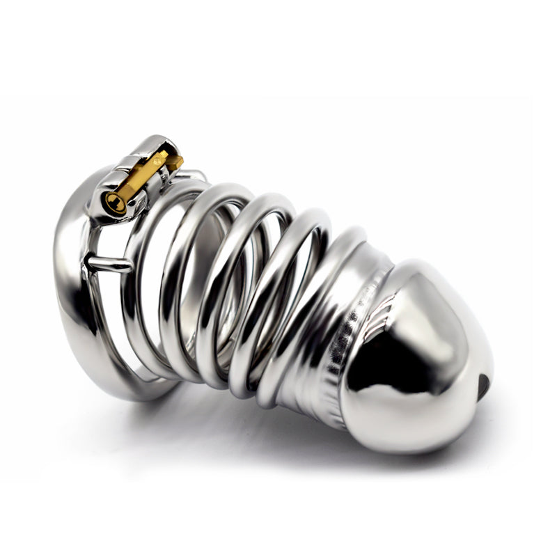 Male Solid Steel Chastity Cage, F3055 - FRRK