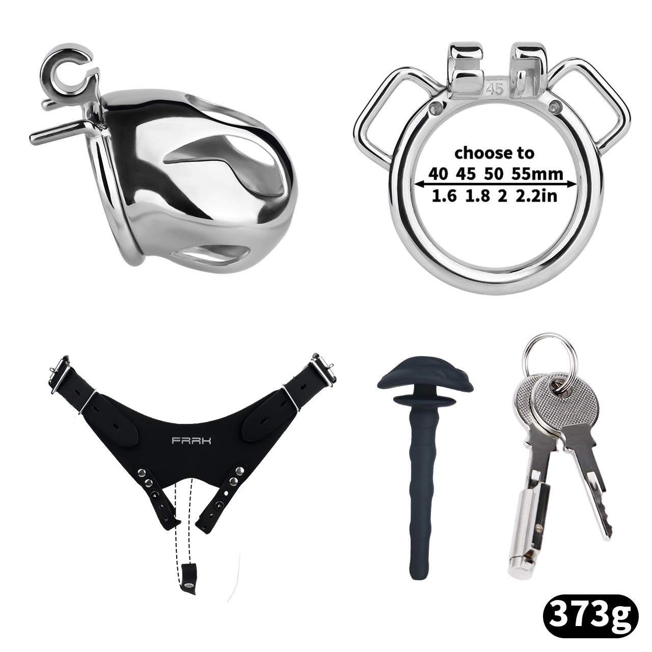 Mamba Chastity Cage | F312A Small Size - Silver