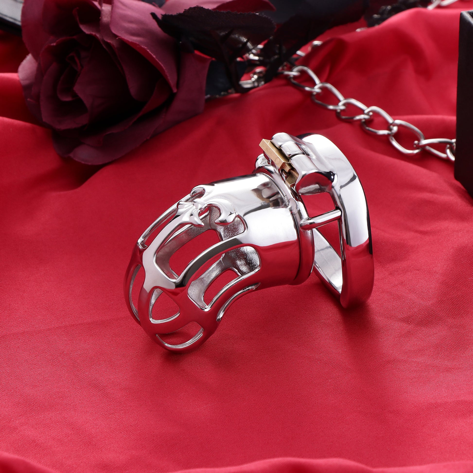 Stainless Steel Metal Standard Cobra Chastity Cage, F3116 - FRRK