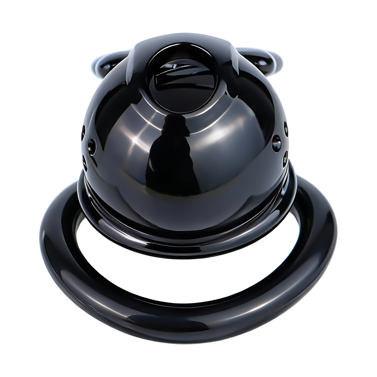 Black Bowtie Elegant Sissy Maid Chastity Cage | F321A