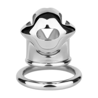 Cobra Series Mamba Chastity Cage | F312A Large Size - Silver