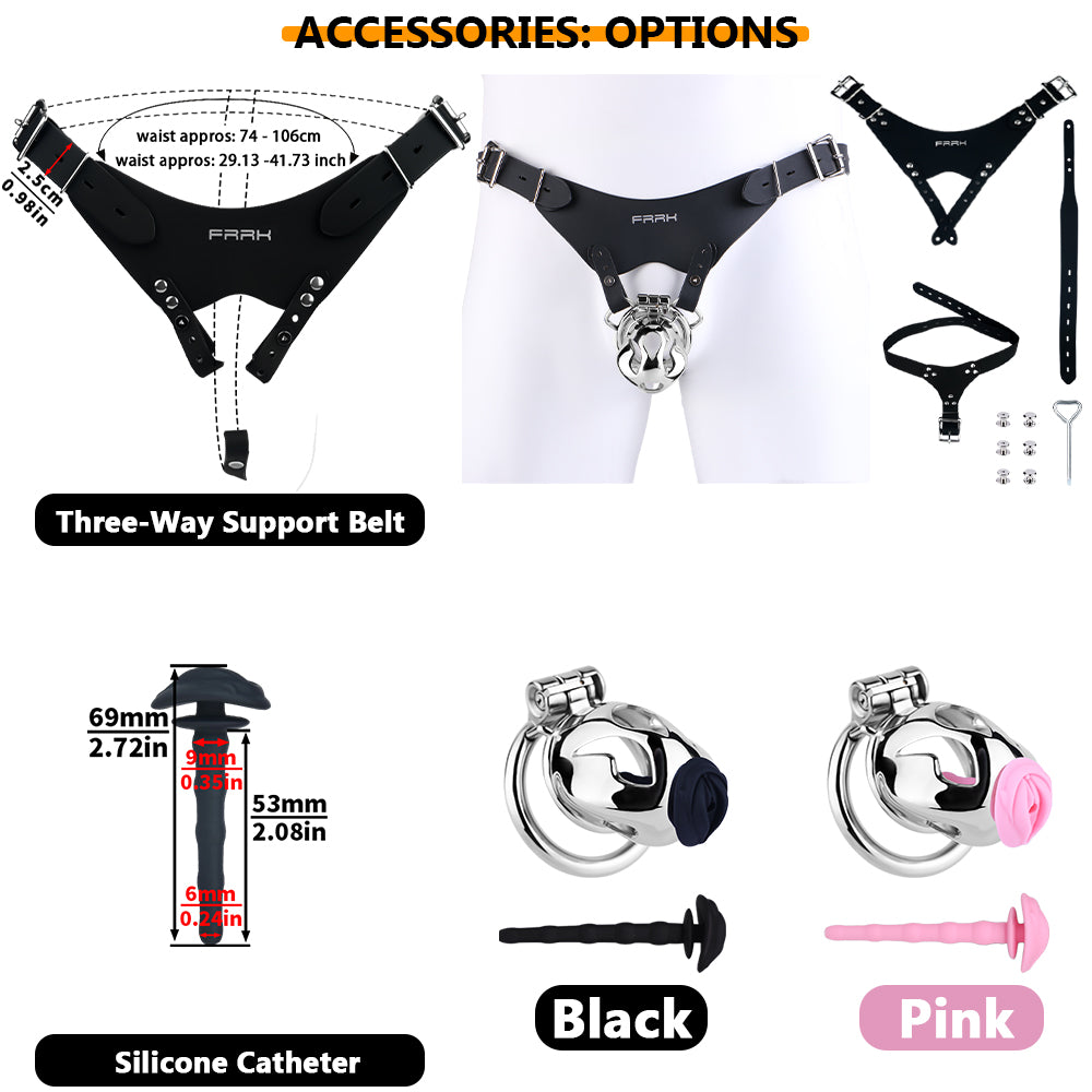 Mamba Chastity Cage | F312A Small Size - Silver