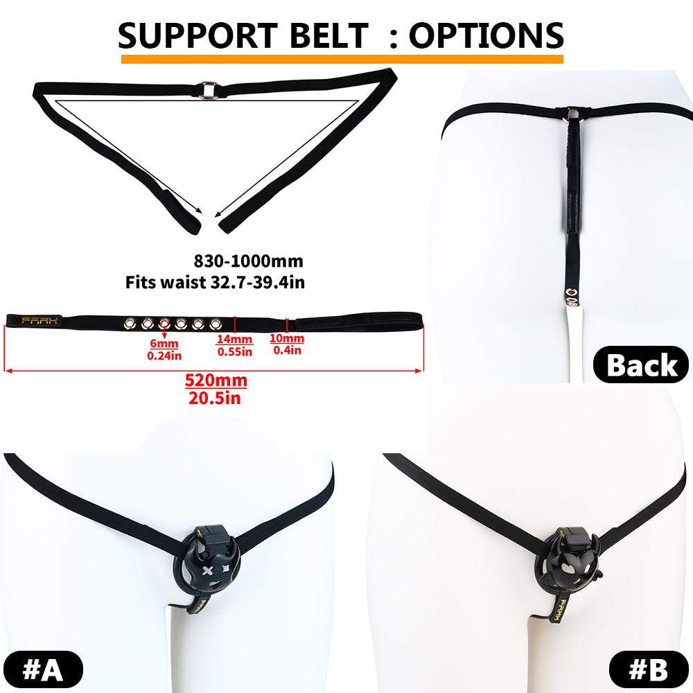 Flat Dark Devil Chastity Cage | F329A