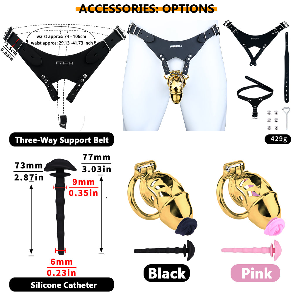 Metal Chastity Dick Locking Cage