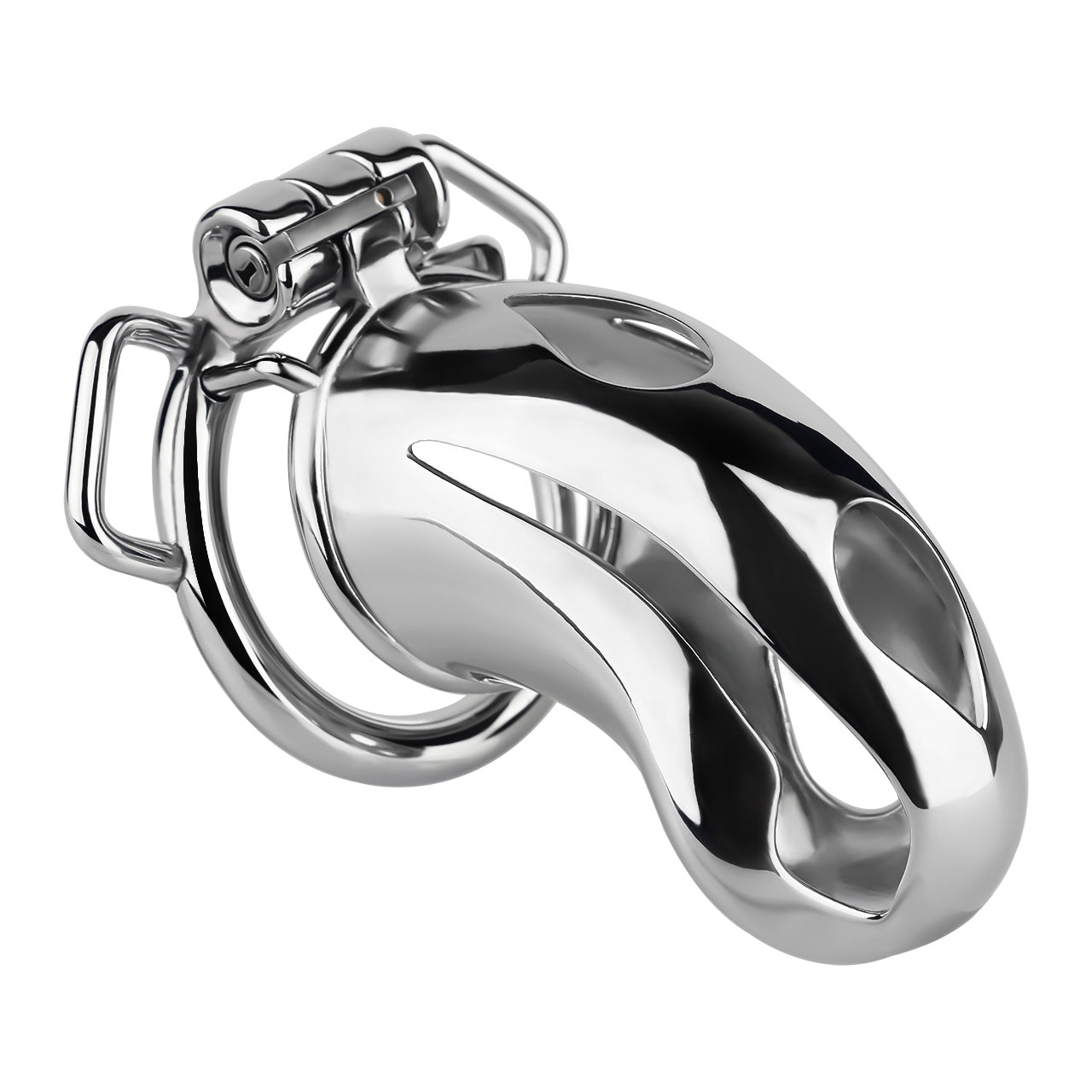 Cobra Series Mamba Chastity Cage | F312A Large Size - Silver