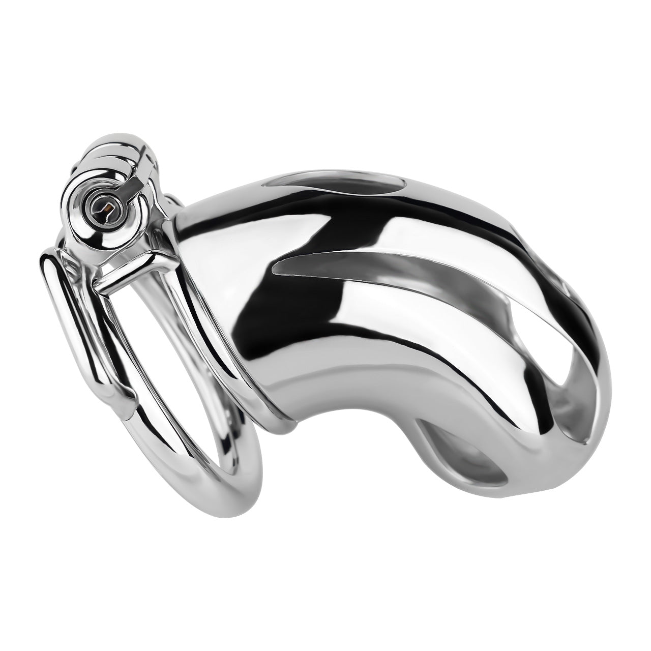 Cobra Series Mamba Chastity Cage | F312A Large Size - Silver