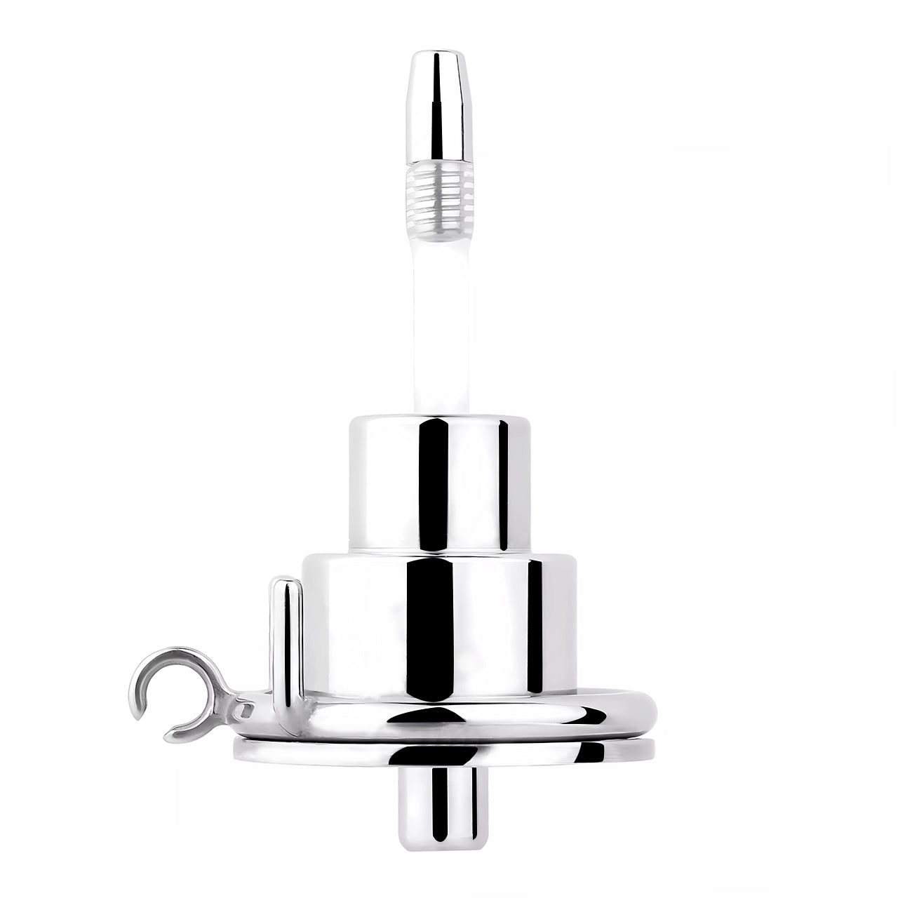 Inverted Double Cylinder Chastity Cage With Dildo & Catheter, F3408 - FRRK