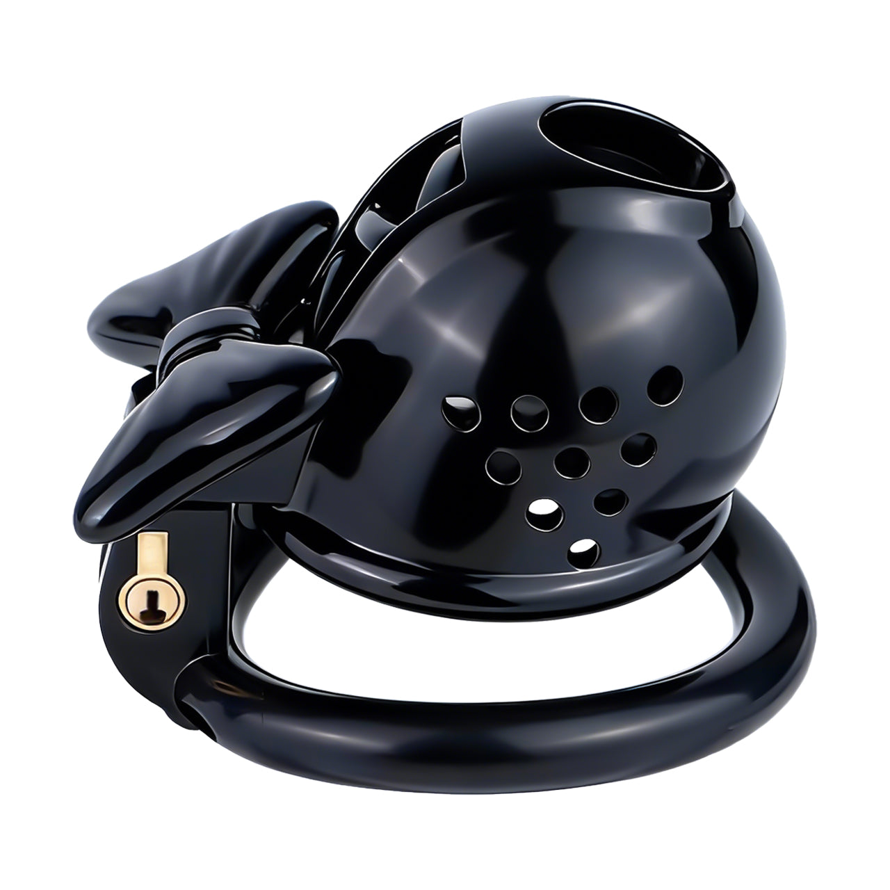 Black Bowtie Elegant Sissy Maid Chastity Cage | F321A