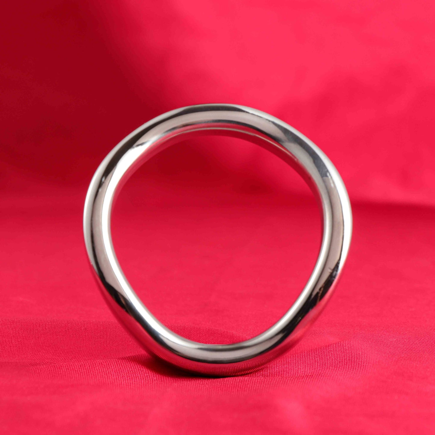 Stainless Steel Curved Cock Ring, F3038 - FRRK