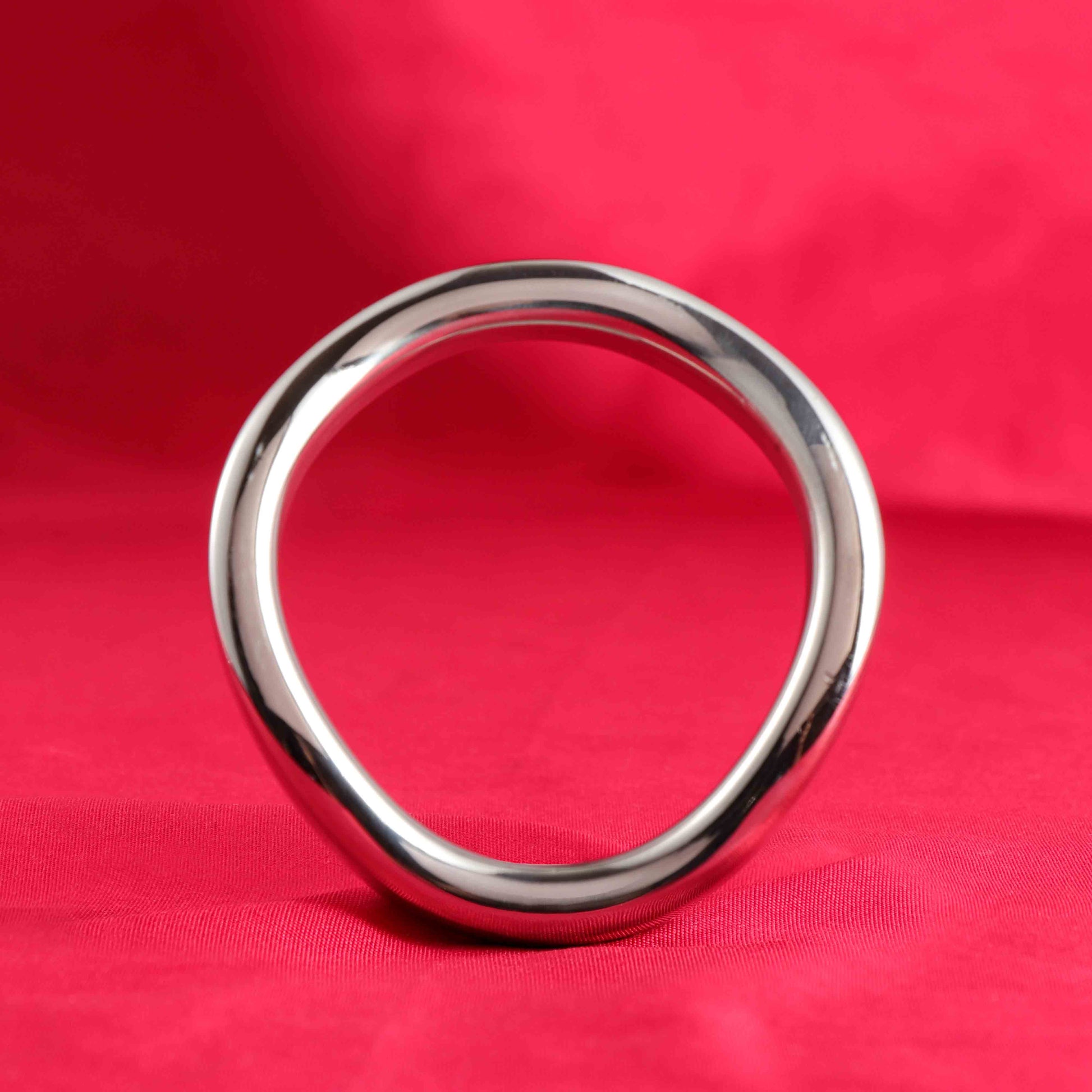 Stainless Steel Curved Cock Ring, F3038 - FRRK