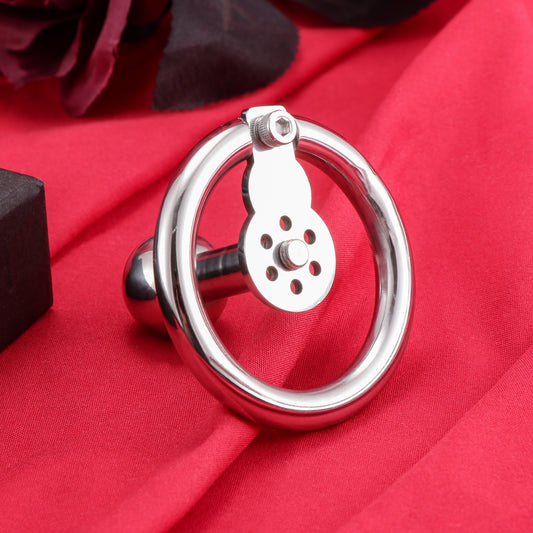 Negative Ball Flat Chastity Cage with Long Bar, F3111 - FRRK