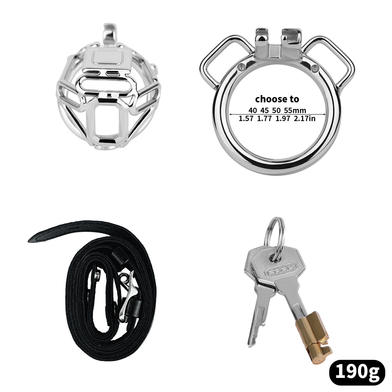 Topology Square Chastity Cage - Medium Size | F318A