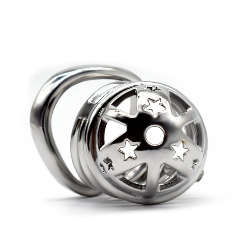 37mm Diameter Large Male Chastity Cage with Screw Spiked, F3070 - FRRK