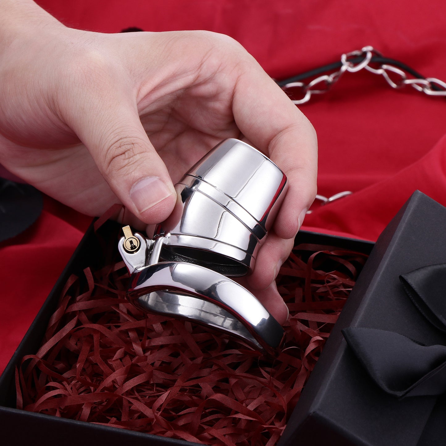 Full Closed Steel Chastity Cage, F3102 - FRRK