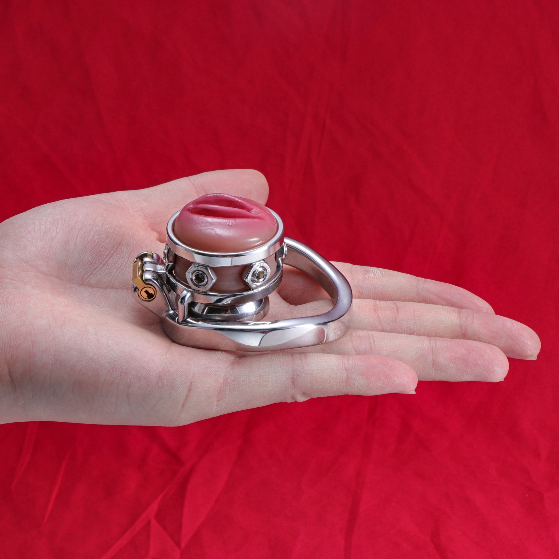 Silicone Pussy Inverted Chastity Cage, F3411 - FRRK