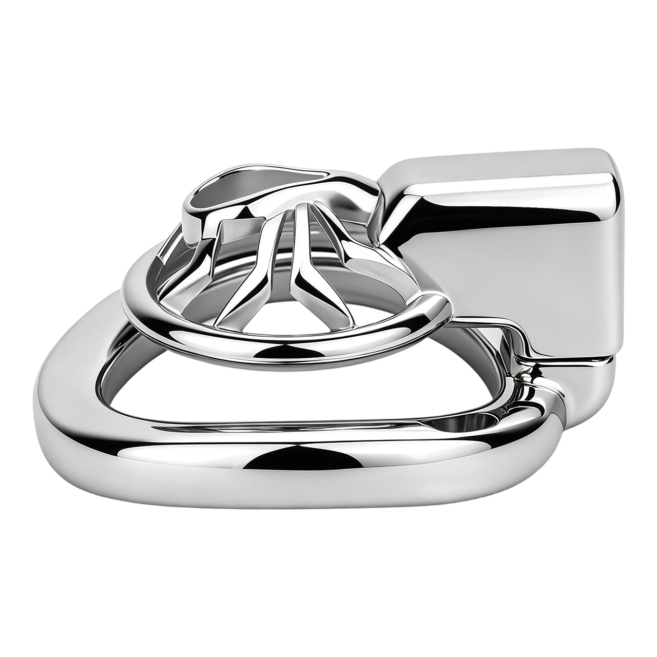 Night Silver Spider Chastity Cage | F328A