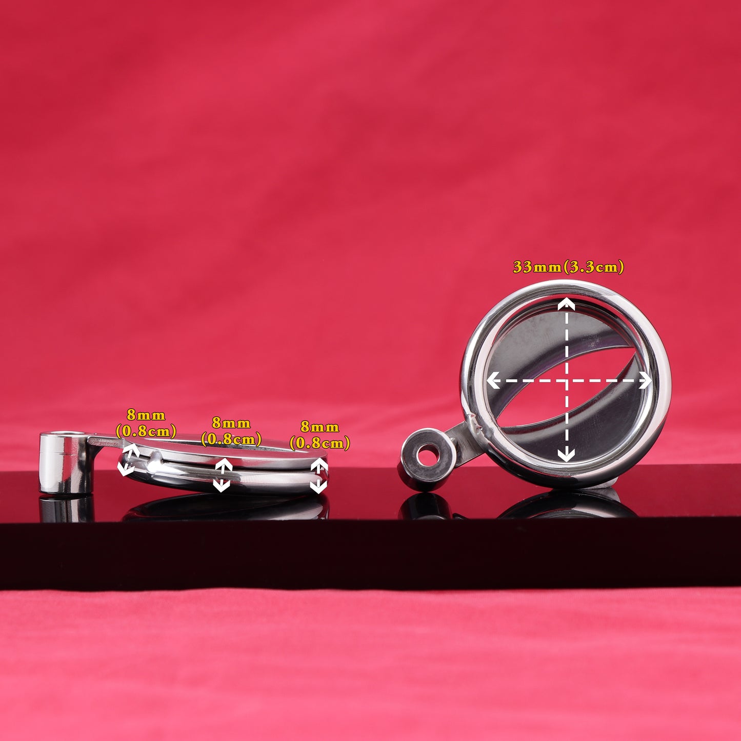 Allen Wrench Key Flat Chastity Cage, F3071 - FRRK