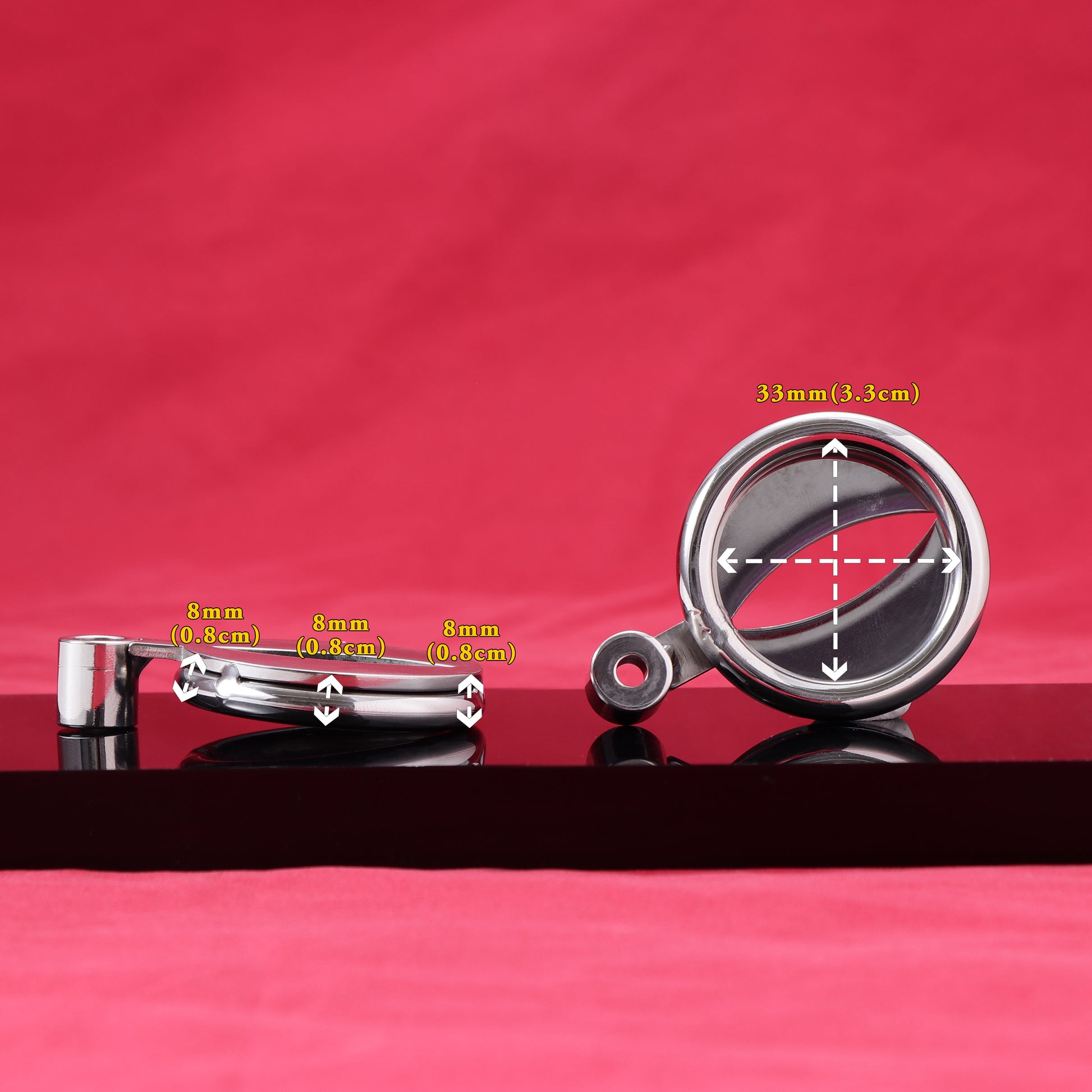 Allen Wrench Key Flat Chastity Cage, F3071 - FRRK