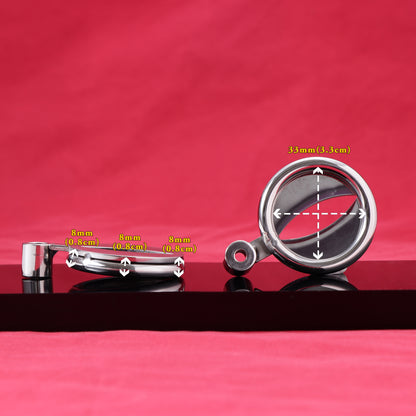 Allen Wrench Key Flat Chastity Cage, F3071 - FRRK