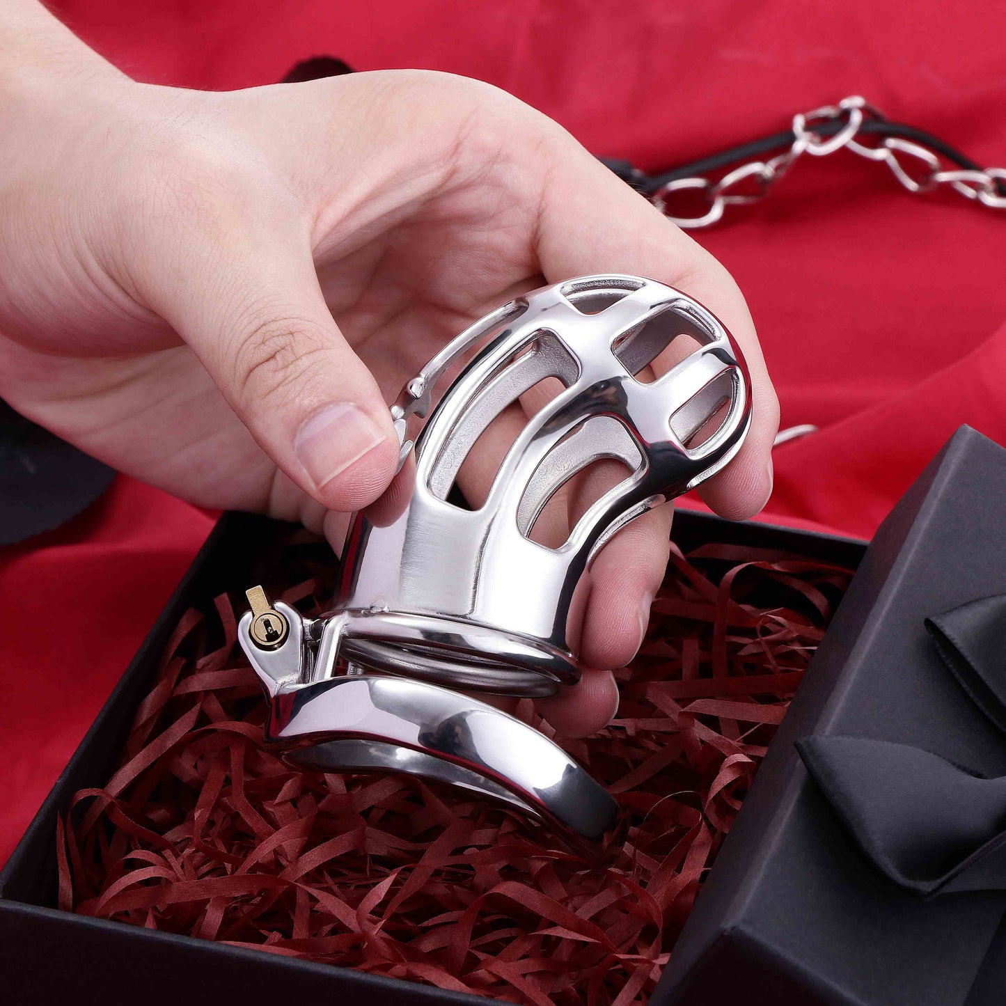 37mm Diameter Male Maxi Mamba Chastity Cage | F3086