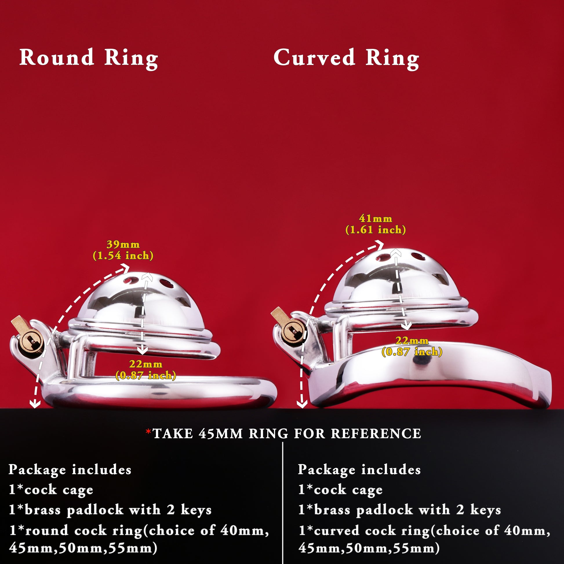 Hemisphere Male Chastity Cage with Honeycomb Hole, F3173 - FRRK