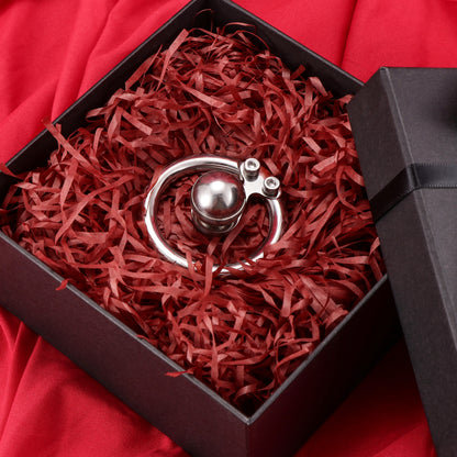 Negative Ball Inverted Steel Flat Chastity Cage, F3158 - FRRK