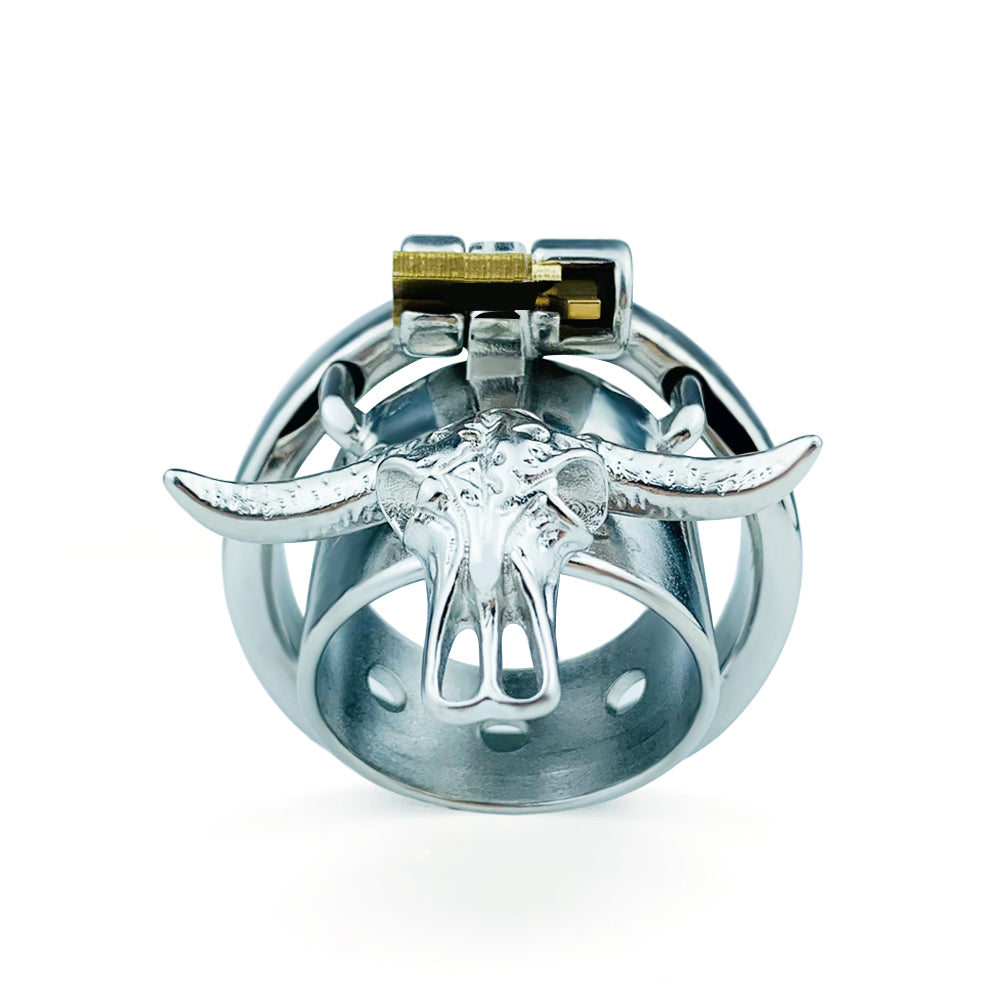 Bull Head Skeleton Male Chastity Cage, F3087 - FRRK