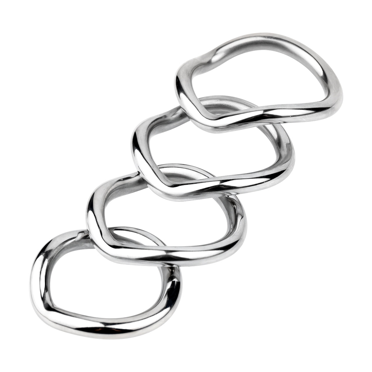 Stainless Steel Curved Cock Ring, F3227 - FRRK