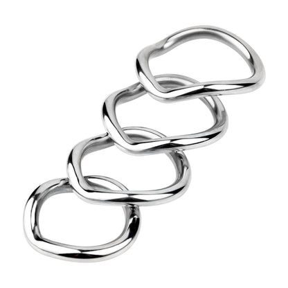 Stainless Steel Curved Cock Ring, F3227 - FRRK