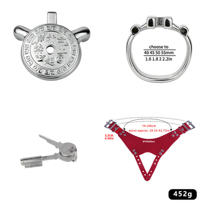 Heavy-Duty Flat Chastity Cage | F343A