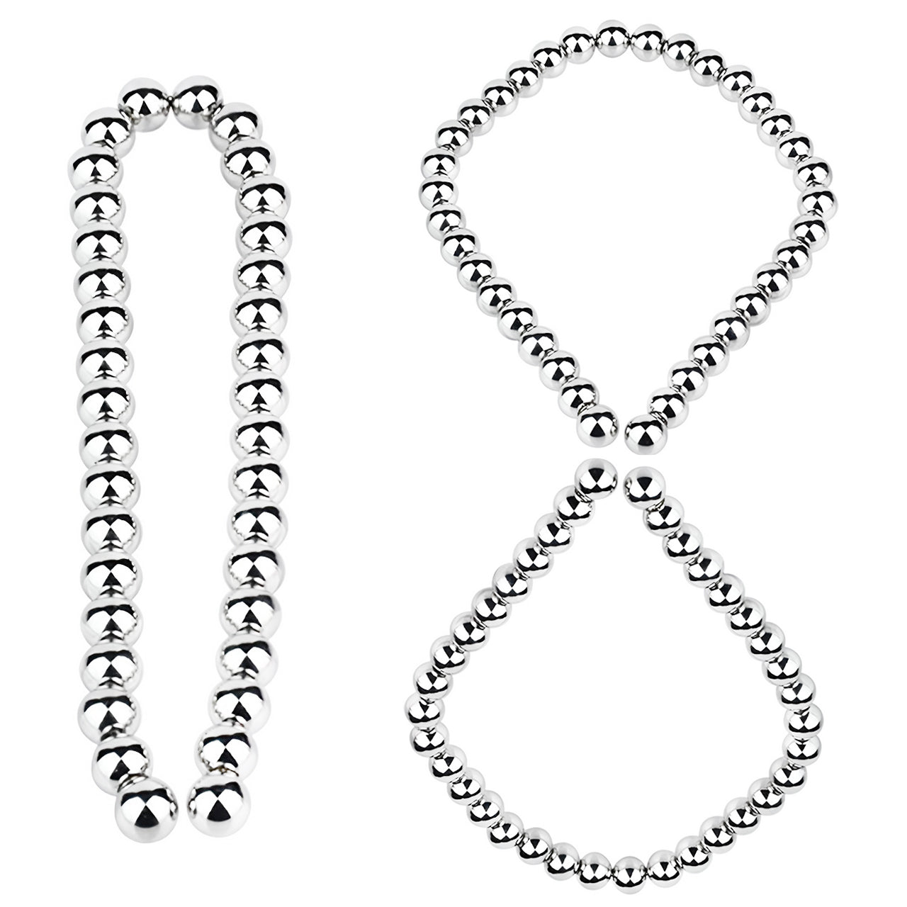 Metal Soft Urethral Sounds Penis Plug with Chain - Round shaped | F3223 - FRRK