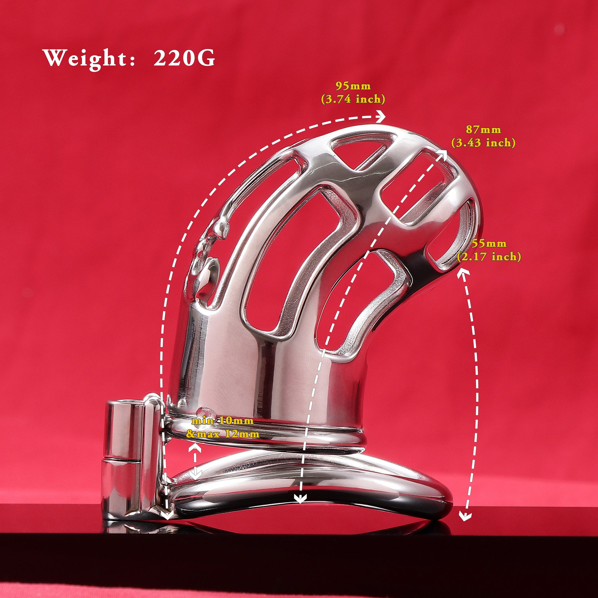 Maxi Cobra Chastity Cage Allen Wrench Lock, F3093 - FRRK