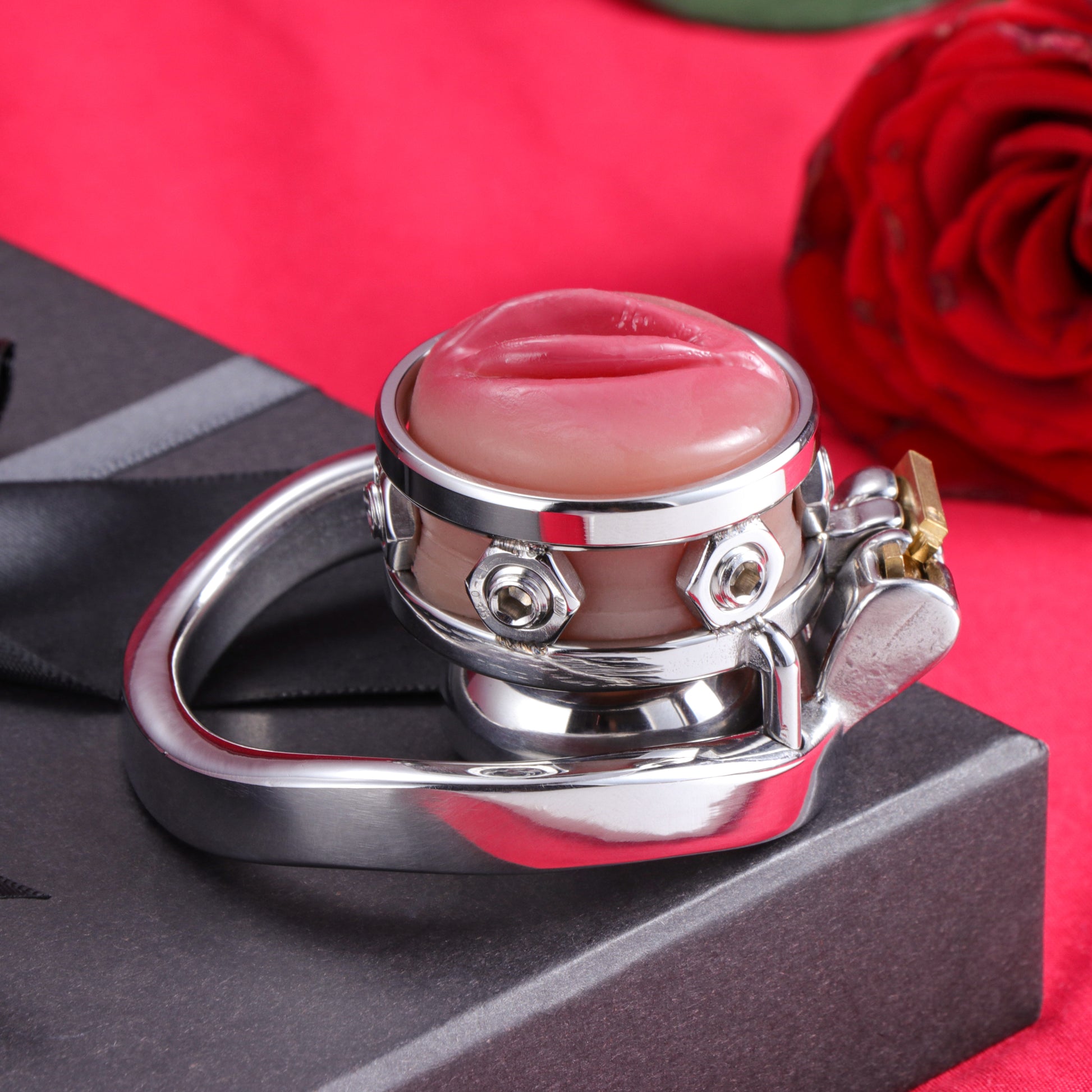 Silicone Pussy Inverted Chastity Cage, F3411 - FRRK