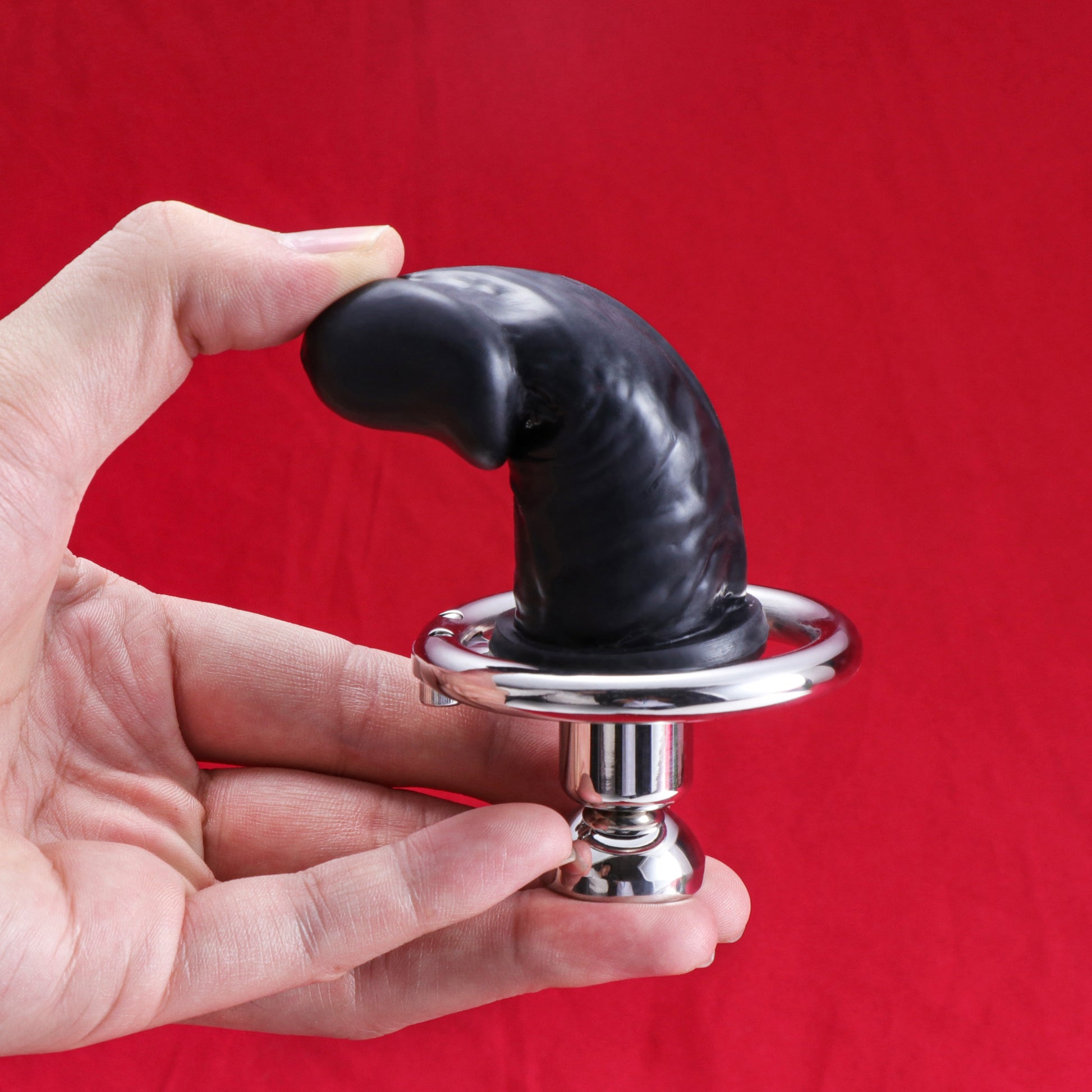 Flat Inverted Chastity Cage With Dildo, F3404 - FRRK