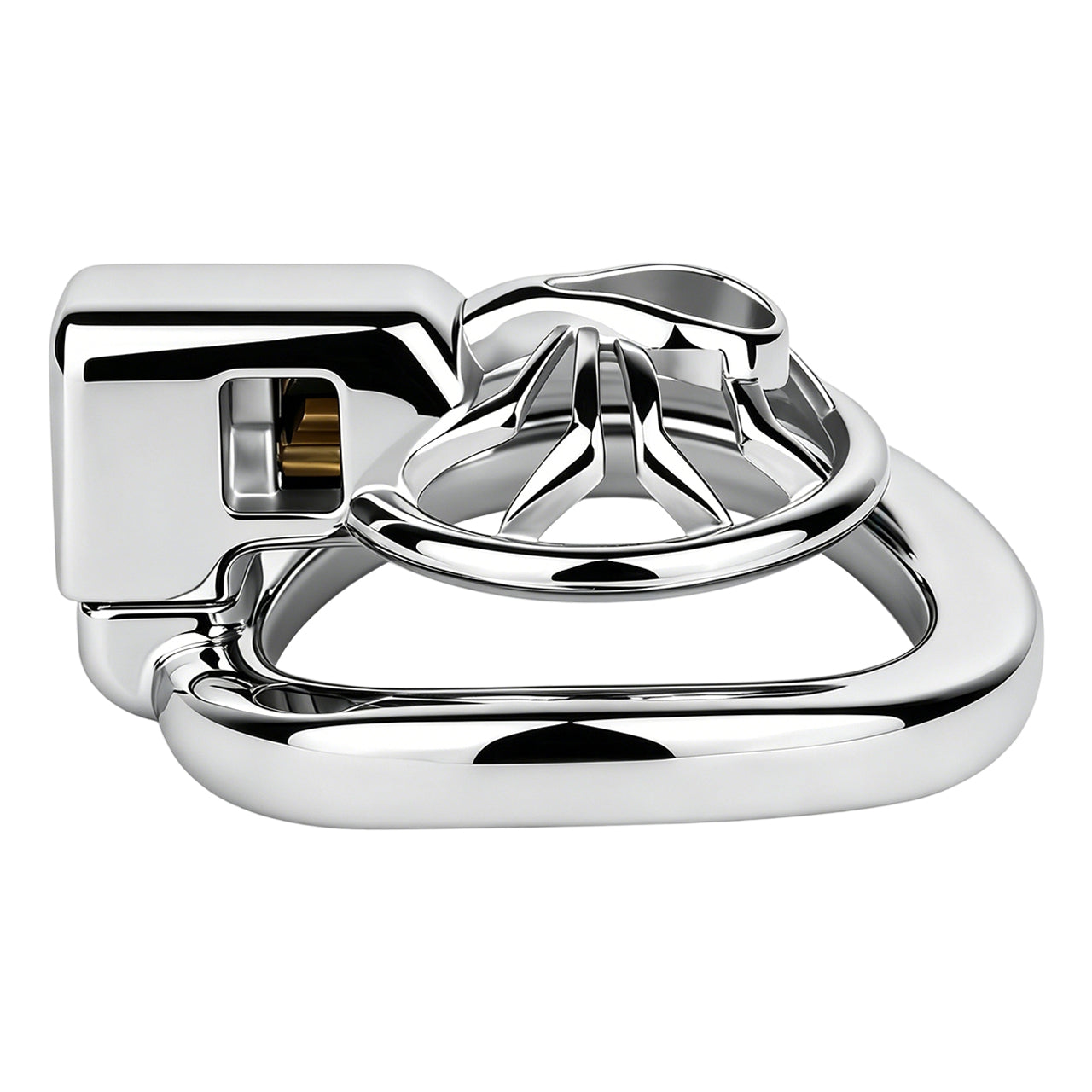 Night Silver Spider Chastity Cage | F328A