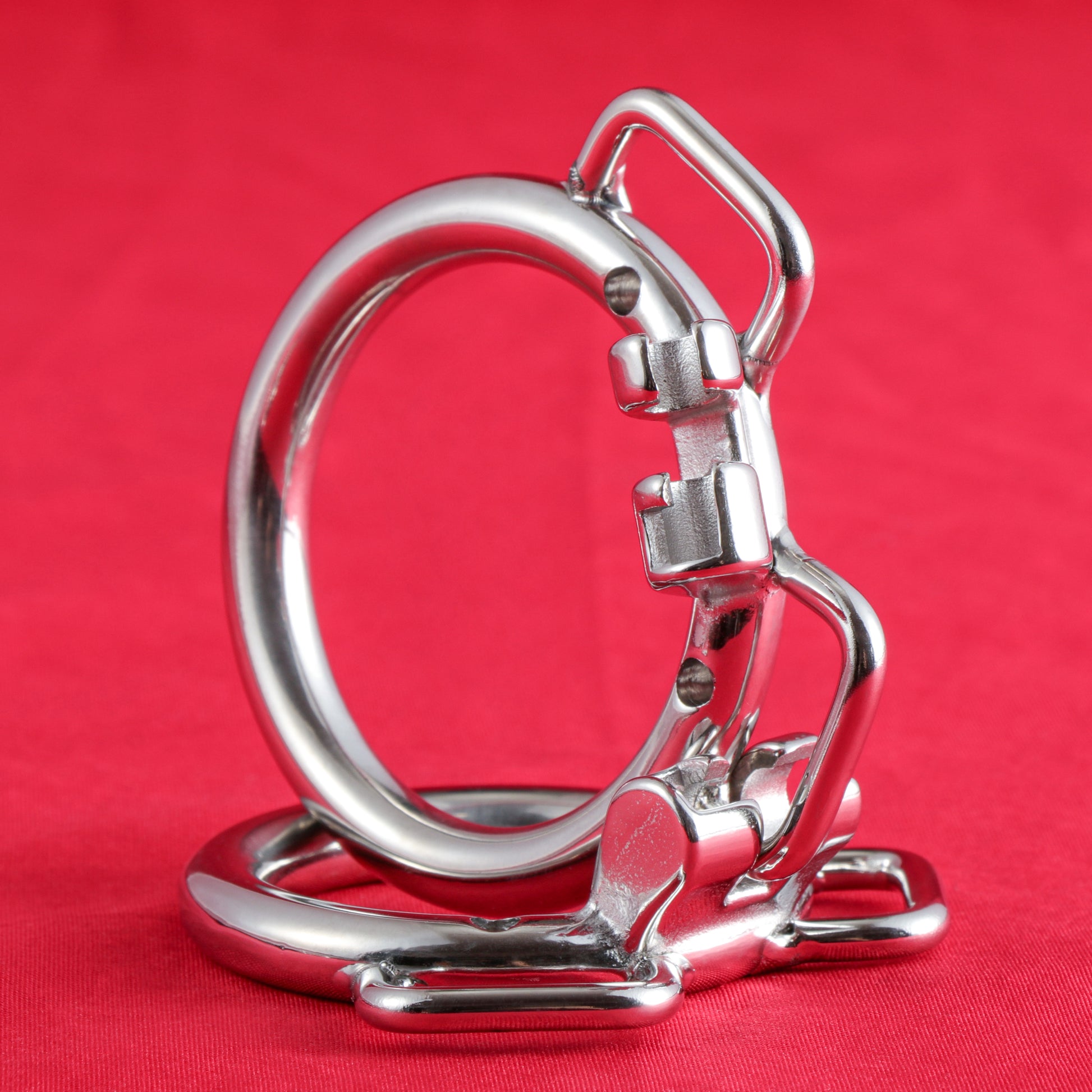 Base Rings for FRRK Chastity Cage (With Ears & Hook) That Fit Internal Side Slide Lock System Only, K03 - FRRK