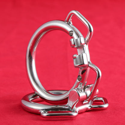 Base Rings for FRRK Chastity Cage (With Ears & Hook) That Fit Internal Side Slide Lock System Only, K03 - FRRK