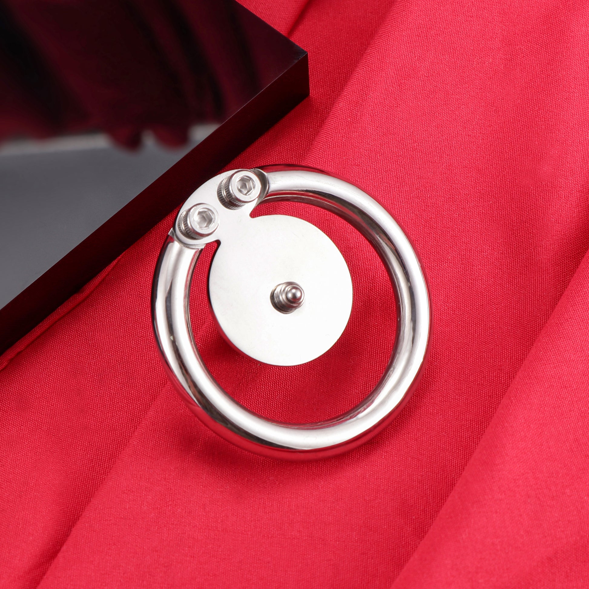 Flat Disc Chastity Cage With Inverted Steel Ball, F3161 - FRRK