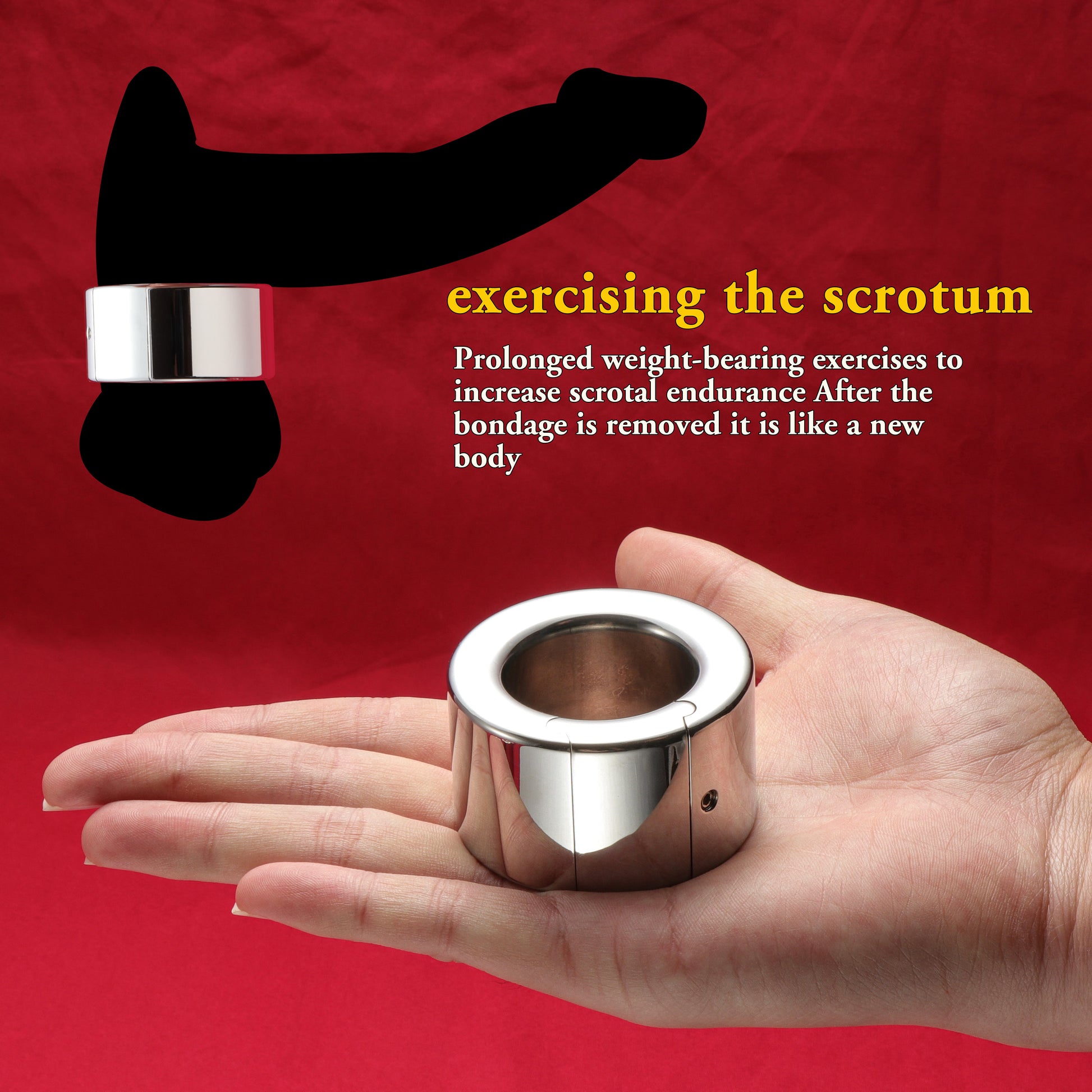 Stainless Steel Metal Ball Stretcher Lock Ring, F3154 - FRRK