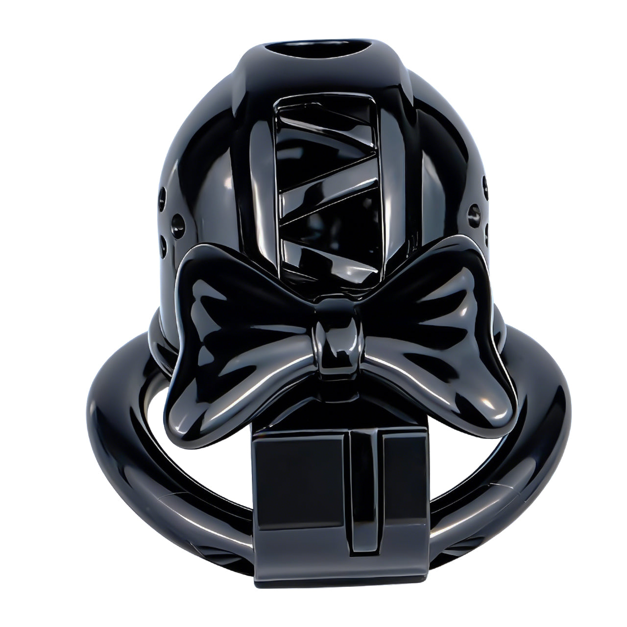 Black Bowtie Elegant Sissy Maid Chastity Cage | F321A
