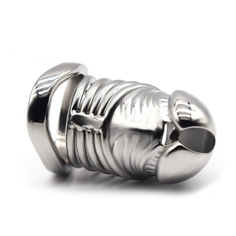 Male Solid Steel Chastity Cage, F3055 - FRRK