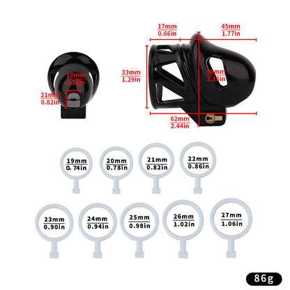 ABS Resin Shaft-Only Chastity Cage | F348A