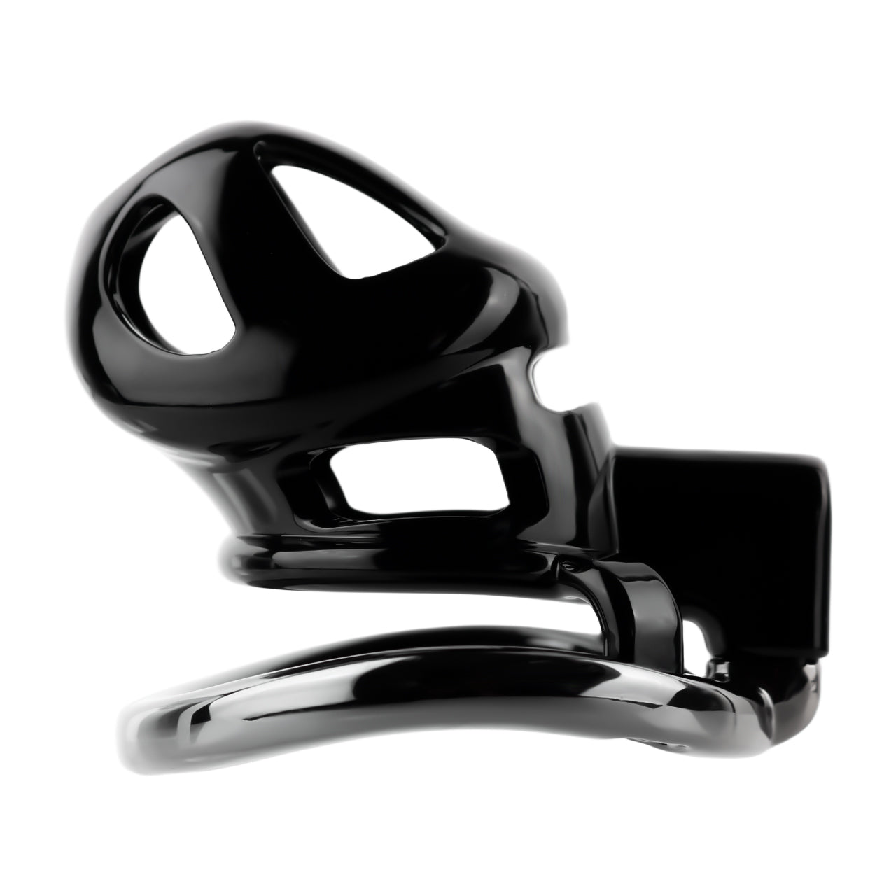 ABS & Aluminum Alloy Chastity Cage - Medium Size
