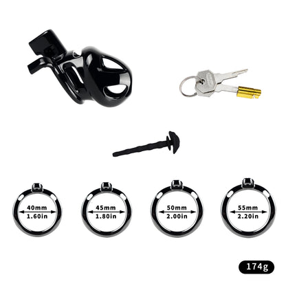 ABS & Aluminum Alloy Chastity Cage - Medium Size | F298M
