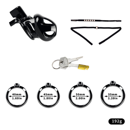 ABS & Aluminum Alloy Chastity Cage - Medium Size | F298M