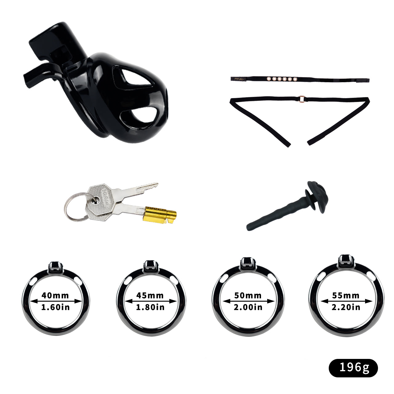 ABS & Aluminum Alloy Chastity Cage - Small Size | F298S