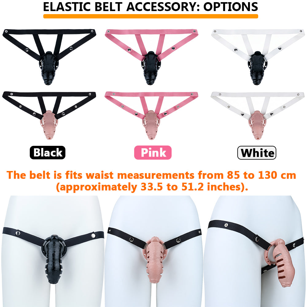 ABS Resin Realistic Dick Chastity Cage – Fully Enclosed Type AS037